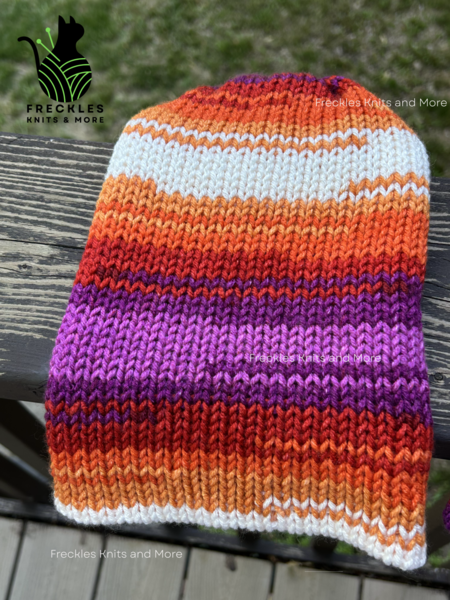 Knitted Hat (Lesbian Pride)